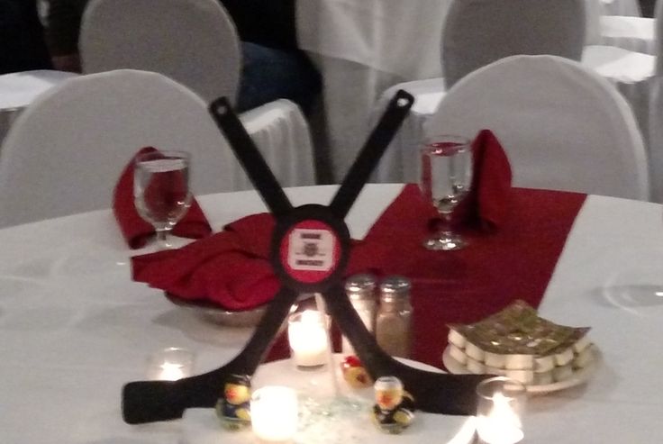 Hockey Banquet Centerpiece | Banquet centerpieces, Hockey .
