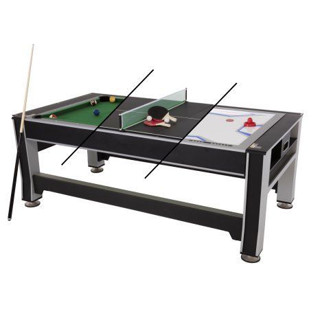 Triumph 3-in-1 Multigame Air Hockey, Billiards Pool and Table .
