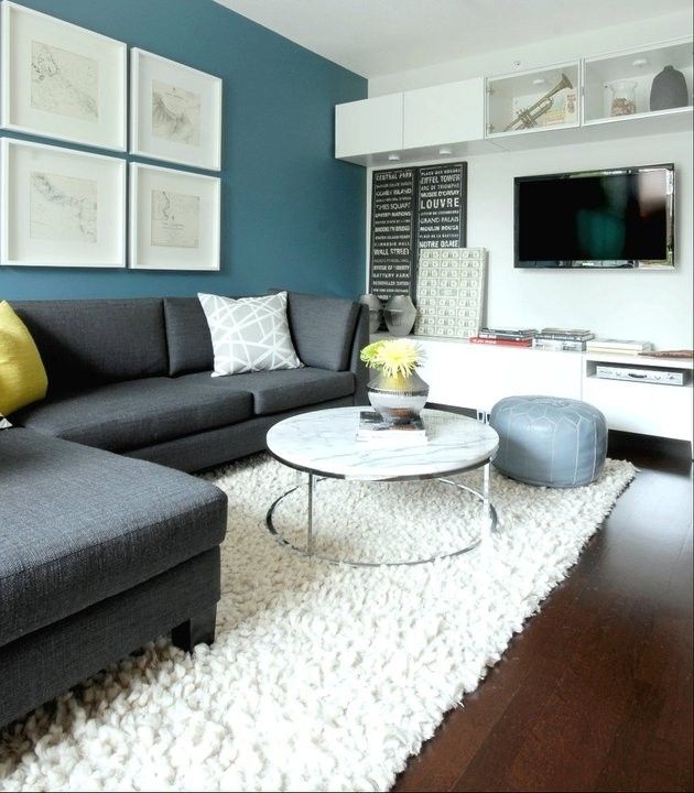Grey Sectional Living Room Ideas - Ideas on Foter | Accent walls .