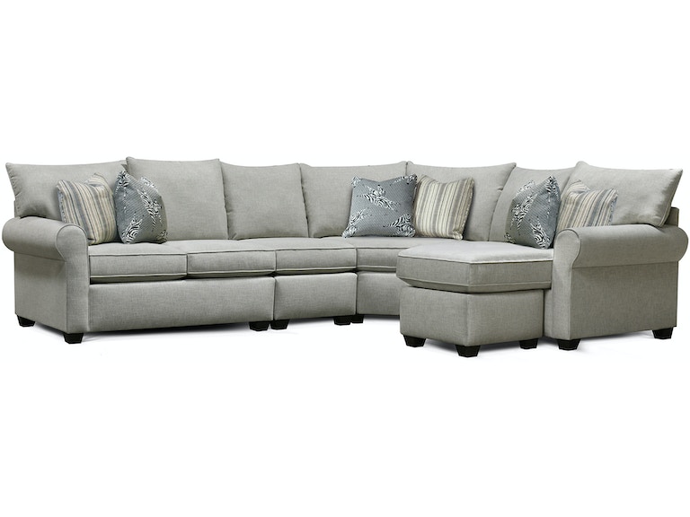 England Living Room Hayes Sectional 4450-Sect - England Furniture .