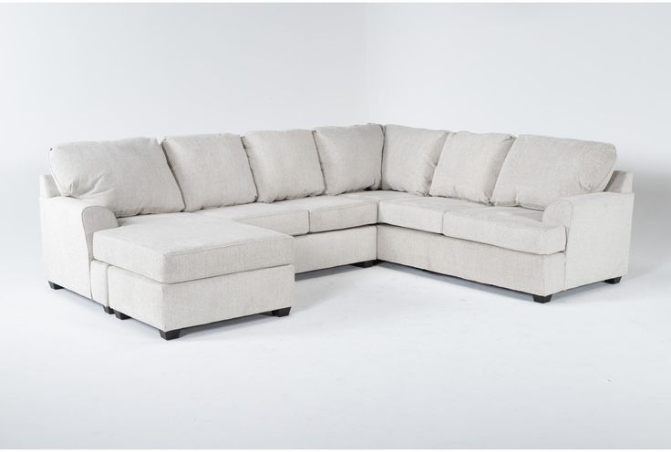 Alessandro Moonstone 128" 2 Piece Sectional With Left Arm Facing .