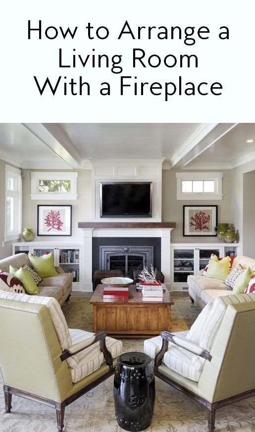 How to Arrange a Living Room with a Fireplace | Fireplace .