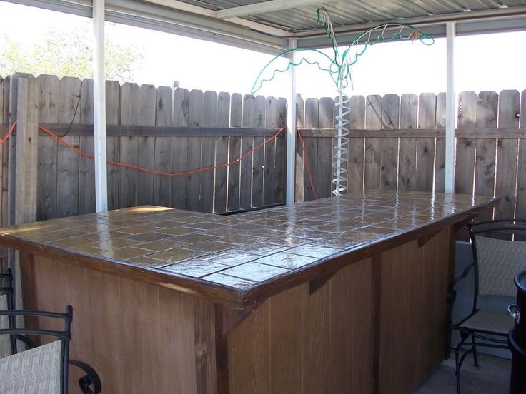 Homemade Patio Bars | Cowgirl's Country Life: Building My Outdoor .