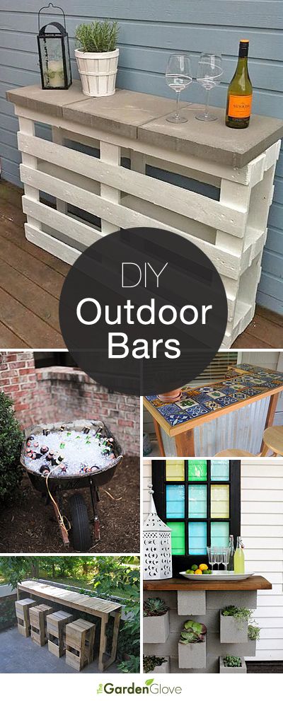 How to build an outdoor bar?
