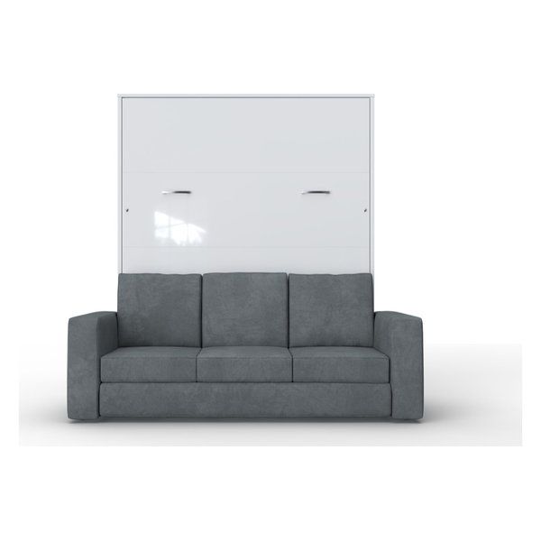 Contempo Vertical Wall Bed with a Sofa, 62.9x78.7 inch .