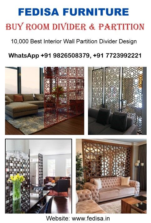 Room Divider & Partition | Divider design, Room divider, Best interi