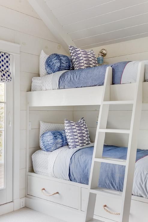 Coastal Home Decor Pins 118 :: | White bunk beds, Bunk beds with .