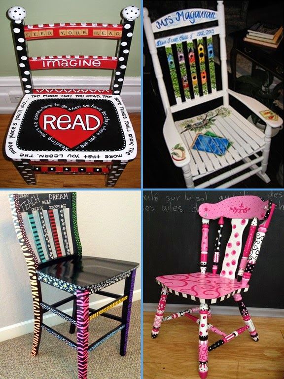 Paint a Decorative Chair For Your Classroom! | Painted teacher .