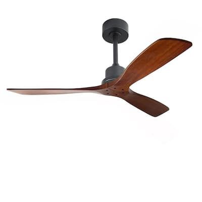 Sofucor 52 in. Indoor/Outdoor 6-Speed Ceiling Fan in Black with .