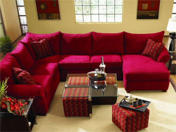 Top Five Factors When Selecting a Sleeper Sofa | Red sectional .