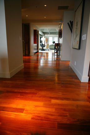 brazilian cherry floors in kitchen | ... Town Home Downtown .