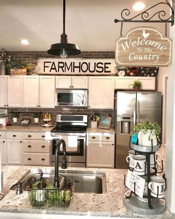 47 Pretty Farmhouse Kitchen Makeover Design Ideas On A Budget 2019 .