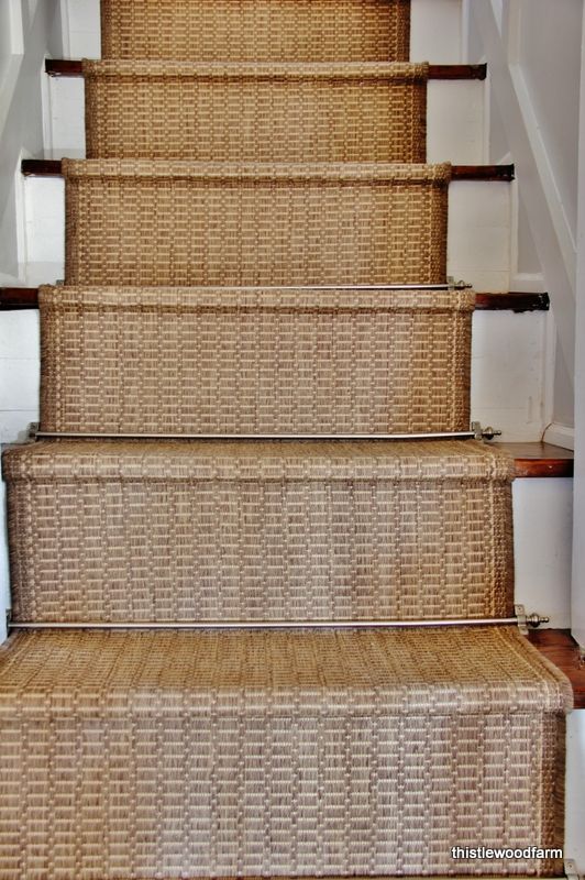 Inexpensive Option for a Stair Runner | Rustic stairs, Stair .