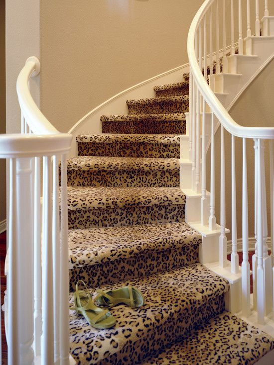 Animal print home decor | Leopard carpet, Animal print stair .