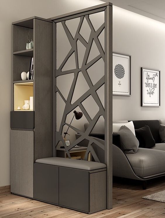 Top 20 Modern Living Room Partition Wall Design 2022 | Room .