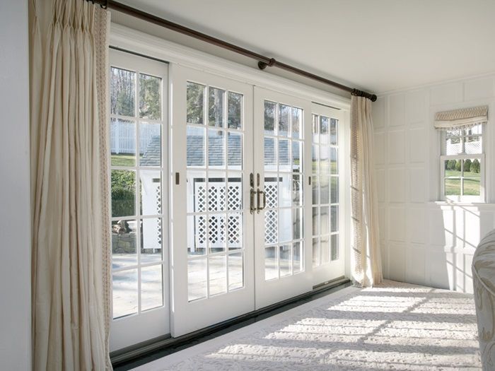 How to dress up your house with french door curtains