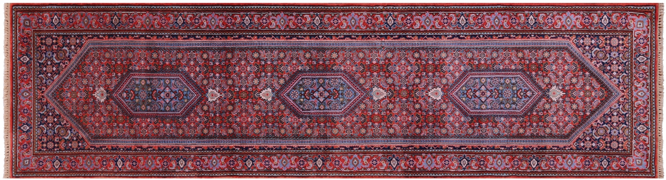 Runner Handmade Persian Super Bijar Wool Rug 2' 8" X 10'