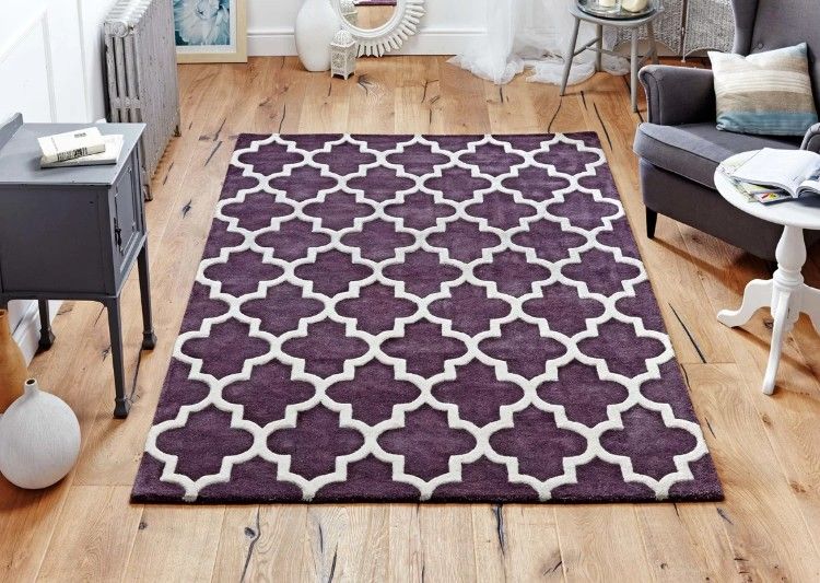 Cute and easy rug | Mauve rug, Luxury vinyl tile, Purple r