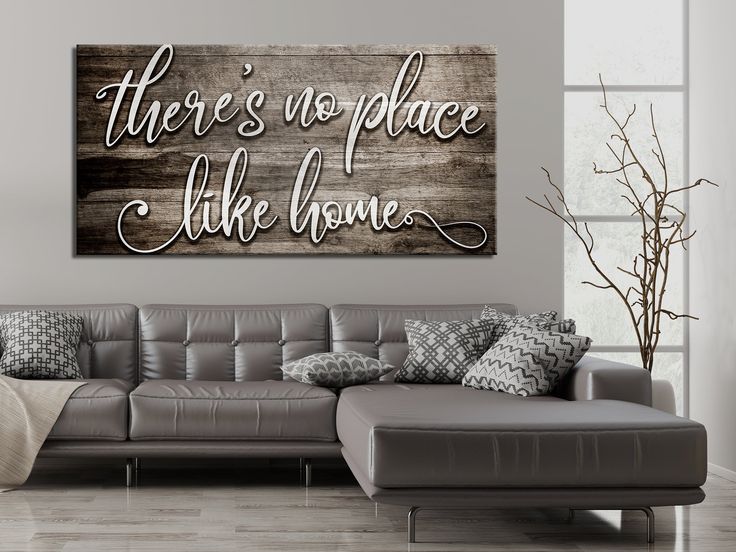 Home Wall Art There's No Place Like Home V2 | Handcrafted wall art .