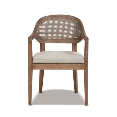 Bayou Breeze Acke Acrylic Arm Chair in Beige | Birch Lane | Beige .