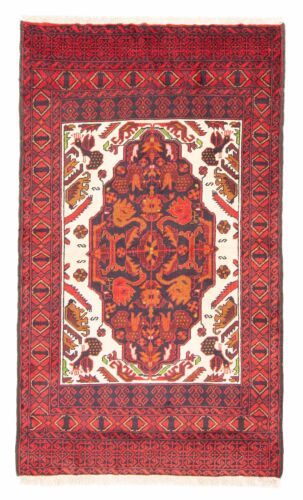 Vintage Hand-Knotted Carpet 3'0" x 4'11" Traditional Wool Area Rug .