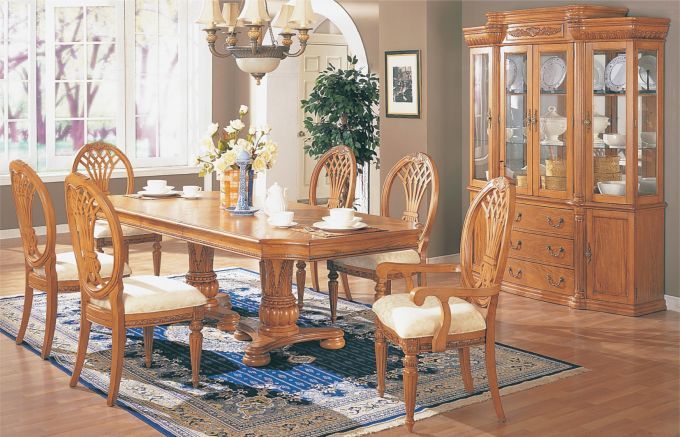 Light OAK Dining Room Chairs | Decor Ideas | Oak dining room .