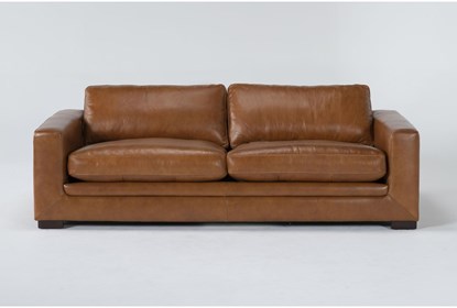 Mason Leather 89" Sofa | Living Spac