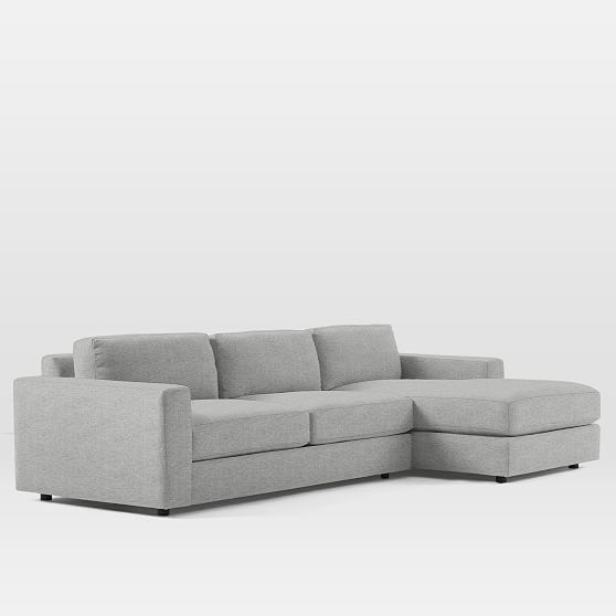 Urban 2 Piece Chaise Sectional | Sofa With Chaise | Stylish .