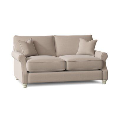 Woburn 63" Rolled Arm Loveseat | Throw pillow fabric, Loveseat .