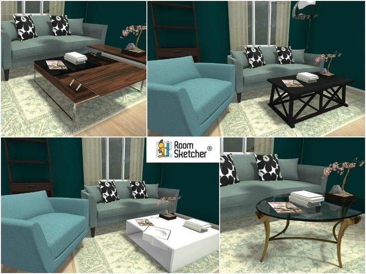 Which coffee table suits your sofa best? Try out different styles .