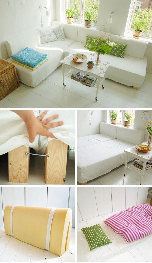 27 Ways To Rethink Your Bed | Diy sofa bed, Home decor, Diy b