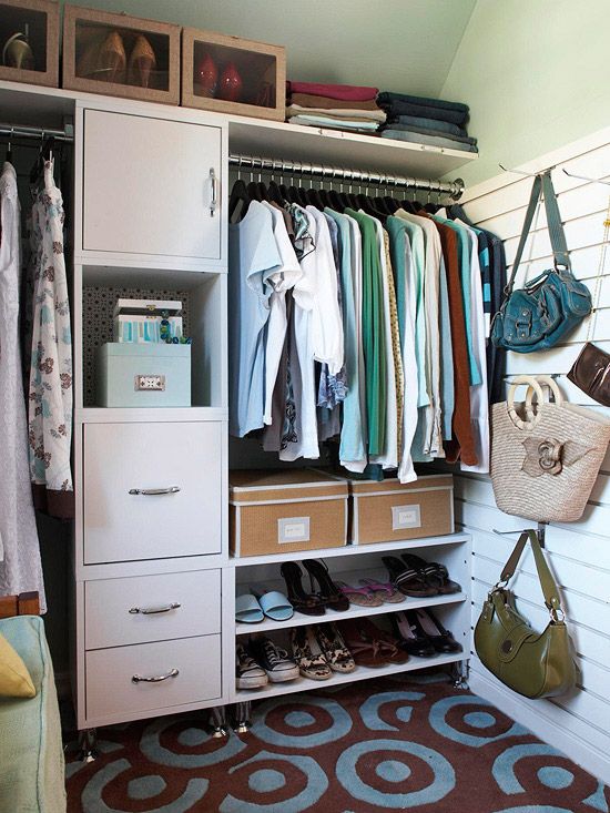 34 Closet Organizing Ideas to Steal | Build a closet, Closet built .