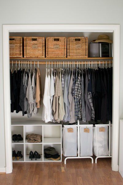 7 Tips to Make Your Small Closet Feel Twice as Big | Organization .