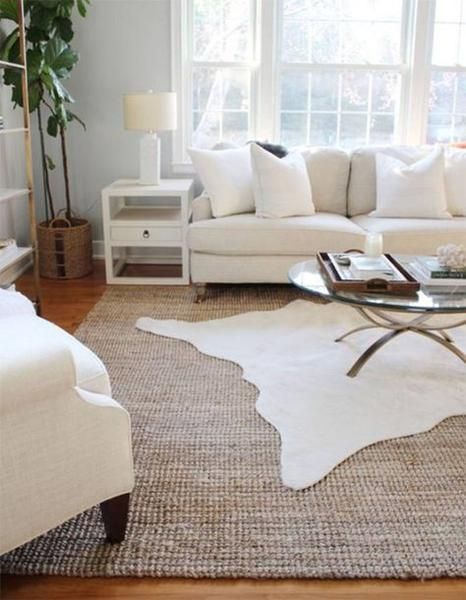 A Guide To Rug Placement: Tips for Each Room | Cowhide rug living .