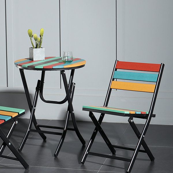 Folding Table And Chairs - Green - White from Apollo Box | Green .
