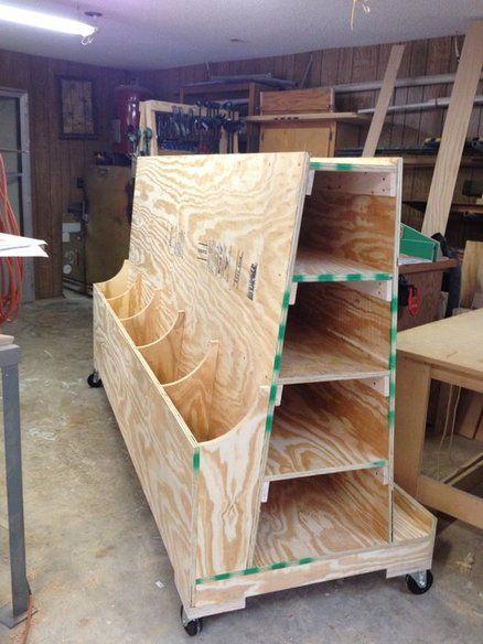 Easy to build Lumber Cart | Lumber storage, Woodworking storage .