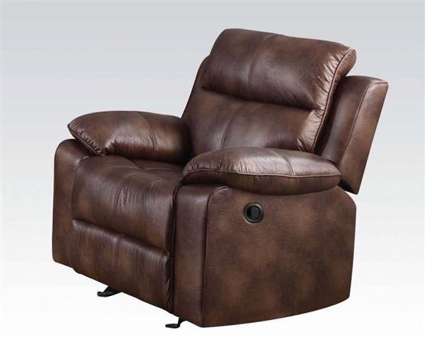 Acme Furniture Dyson Light Brown Fabric Recliner | Acme furniture .