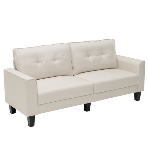 Costway Modern 79.5inch Fabric Loveseat Couch Living Room Sofa For .