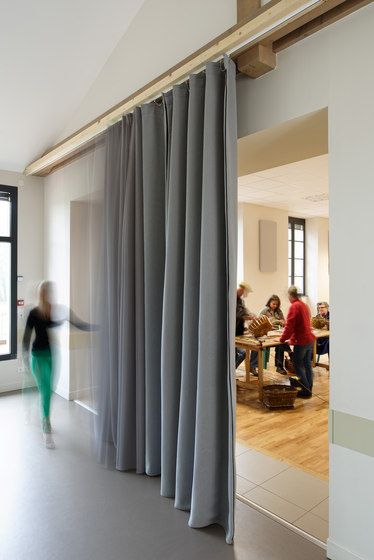 Acoustic curtains & designer furniture | Architonic | Yoga room .