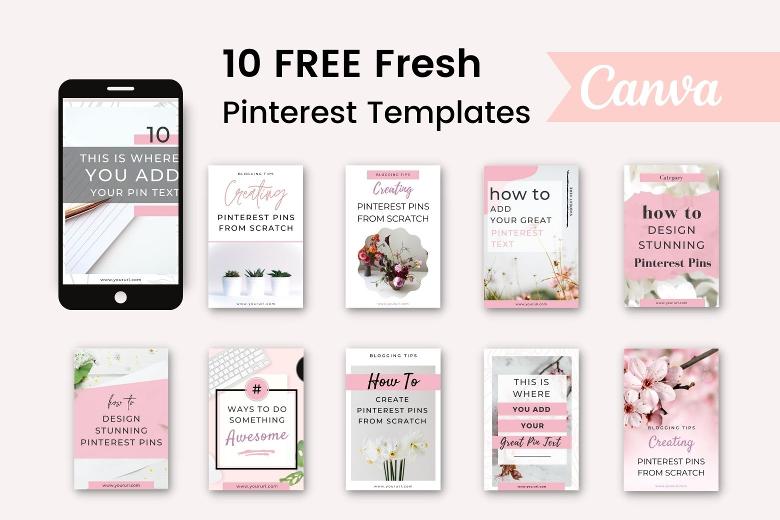 10 Fresh FREE Pinterest Templates For Canva (202