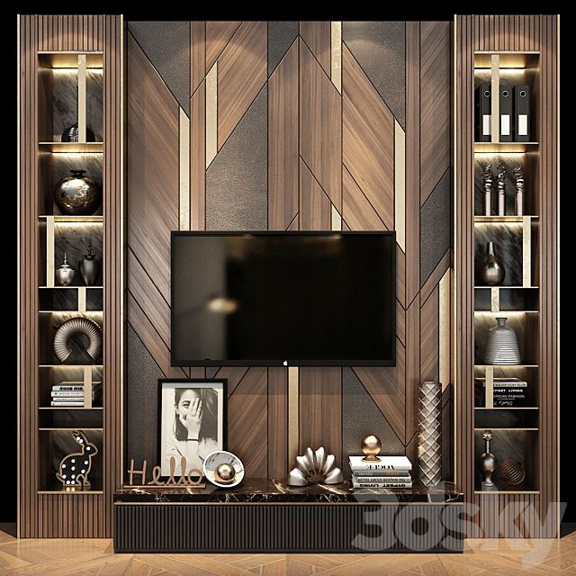 Pin on Tv unit interior design with modern wine b