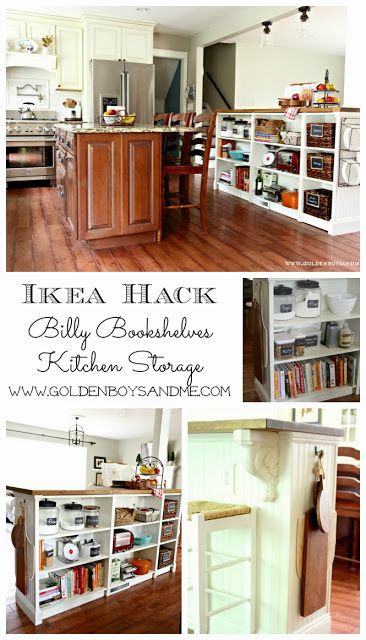 Bookshelves Turned Kitchen Island Ikea Hack (more details) | Ikea .