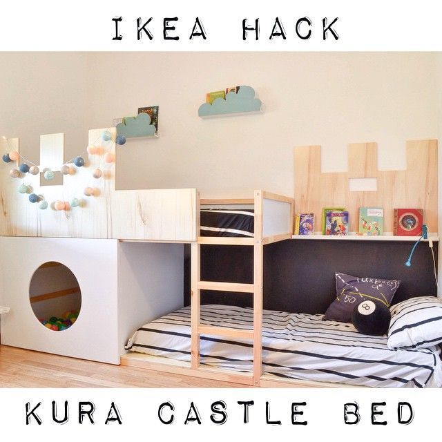 KURA castle bunk bed - IKEA Hackers | Kinderstapelbed, Kura bed .