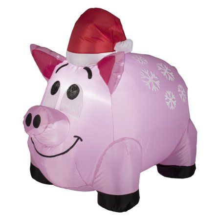Airblown Inflatables Snowflakes Pig - Walmart.com | Inflatable .