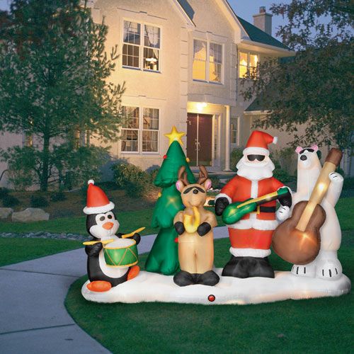Cool christmas inflatable lightshow | Inflatable christmas .