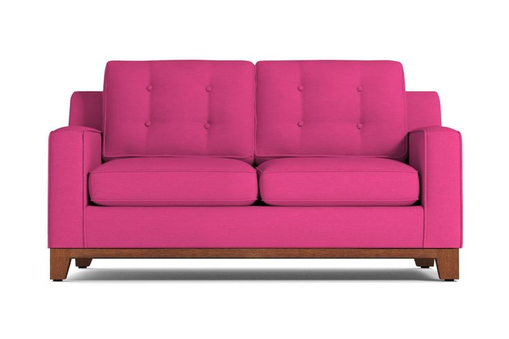 Brentwood Apartment Size Sofa :: Leg Finish: Pecan / Size .