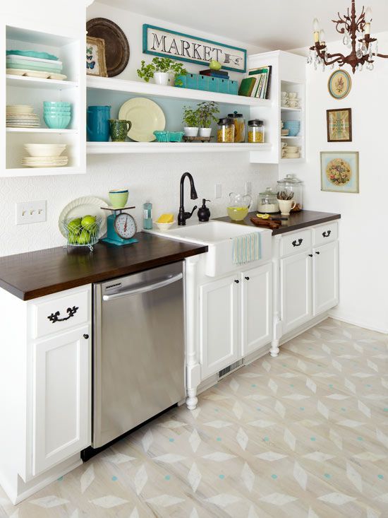 How to Paint and Stencil Tile Floors for a Budget-Friendly Update .