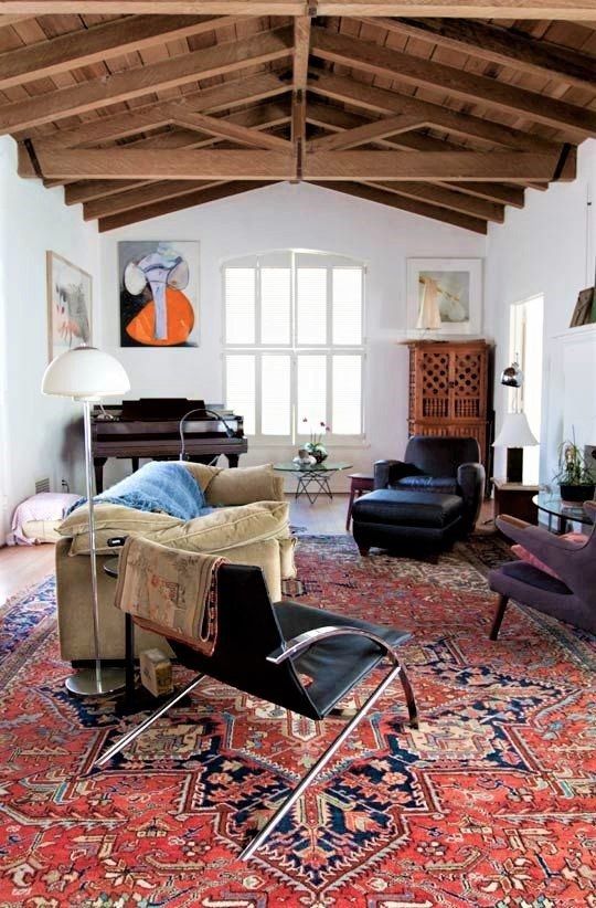 When Vintage Rugs Made the Room - in 2023 | Persian carpet living .