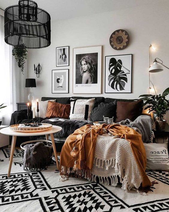 35+ Boho Living Room Decor Ideas On A Budget | Boho living room .