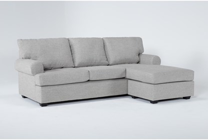 Hampstead Dove 99" Sofa With Reversible Chaise | Living Spac